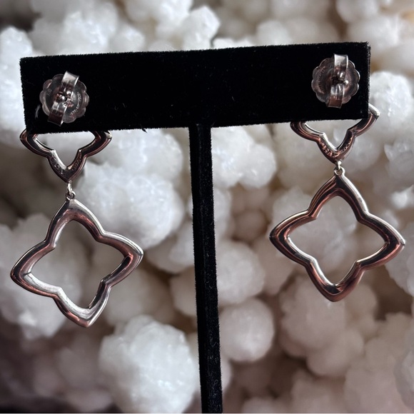 David Yurman sterling silver double drop earrings - Picture 4 of 15